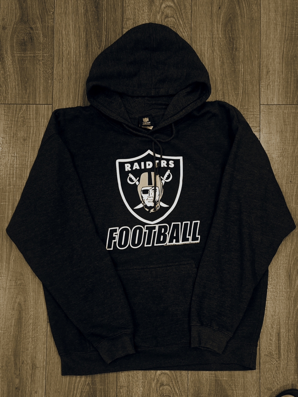 Las Vegas Raiders Hoodie 2XL NFL Team Apparel Black Pullover Football Sweatshirt